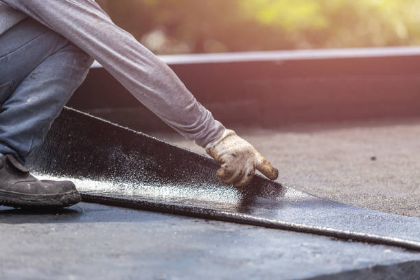 Professional Interior Drainage System technician working in Sumava Resorts, IN